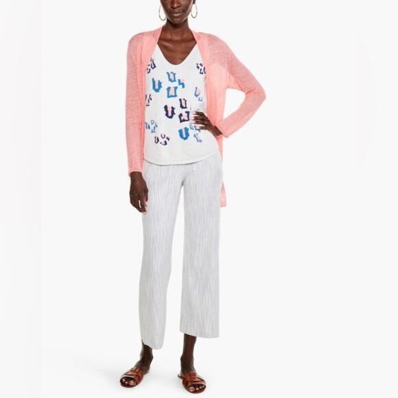 NWT  NIC + ZOE ABSTRACT ANIMAL VITAL BLUE MULTI TANK Women’s Size XL - Picture 2 of 15